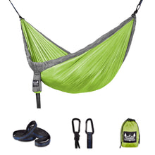 Load image into Gallery viewer, Portable Hammock - Gray, Green
