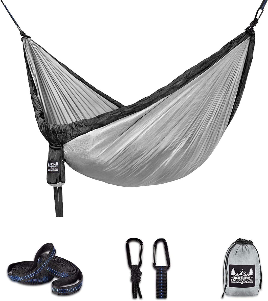 Portable Hammock - Black, Gray