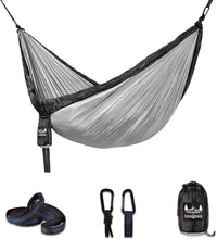 Load image into Gallery viewer, Portable Hammock - Black, Gray
