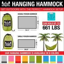 Load image into Gallery viewer, Portable Hammock - Army Green
