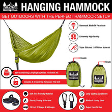 Load image into Gallery viewer, Portable Hammock - Army Green
